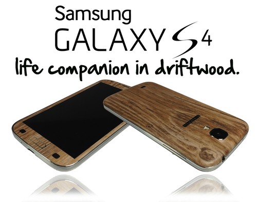 Textured Wood Effect Skin For SAMSUNG GALAXY S4 Wrap Cover Sticker Case Decal - Picture 5 of 8