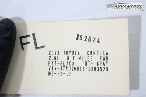 2023 TOYOTA COROLLA HATCHBACK FRONT LEFT SIDE DOOR WINDOW REGULATOR MOTOR OEM - Picture 7 of 7