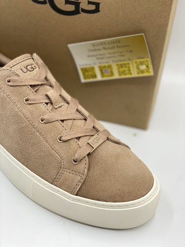 UGG Zilo Heritage Sneakers Size 11 Men's White Leather Fashion Athletic Shoes - Picture 2 of 12