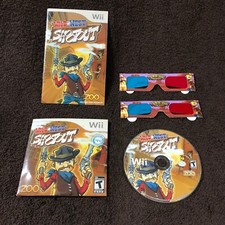 Wild West Shootout (Nintendo Wii) Game, Tested And Working 2 Pair 3D Glasses