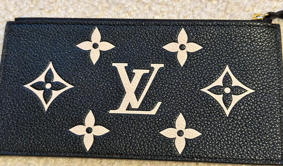 Louis Vuitton Felicie Zip Pouch Insert Bicolor Monogram Empreinte Giant Gray