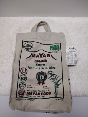 Mayar Organic Super Basmati Sela Rice Bag Only