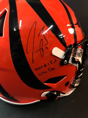 Joe Burrow Signed Bengals Full-Size Authentic Speed Helmet FANATICS /50 Who Dey - Picture 2 of 12