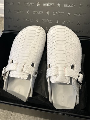 The Shoe Surgeon Mule Luxe White Python Size 13M Men display picture 1