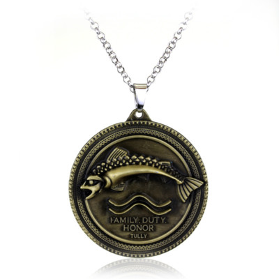 Game of Thrones House Tully A Song of Ice and Fire Fish Pendant