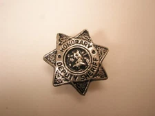 Honorary Deputy Sheriff Badge Star Vintage TINY SMALL Tie Tack Lapel Pin
