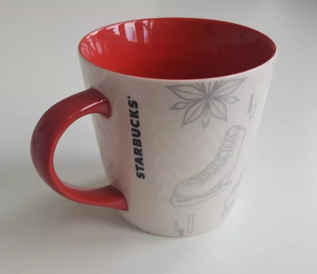 Thumbnail - Starbucks,weihnachten 2013,becher - Schlittschuhe Und Sterne ( Neu Mit