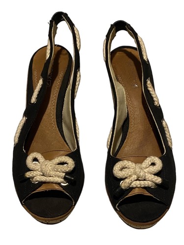 Sandali donna Sperry Top Sider Southport zeppa tacco taglia 9 neri slingback - Foto 23 di 24