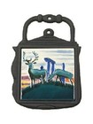 Stags Design Cast Iron and Ceramic Kettle Shape Kitchen Trivet
