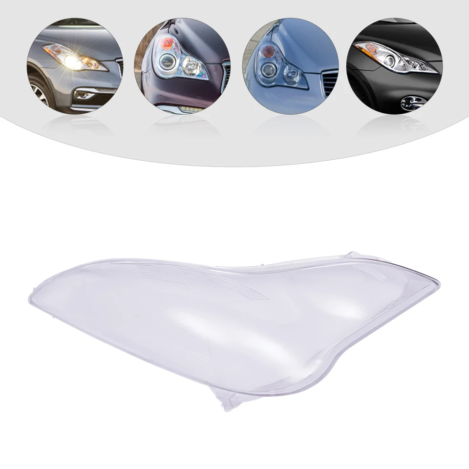 For Infiniti EX25 EX35 2008-2012 Right Side Headlight HeadLamp Lens Cover - Image 2 of 4