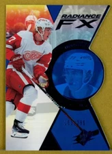 2023-24 SPx Radiance FX Blue #RFX65 Simon Edvinsson /299 - Detroit Red Wings