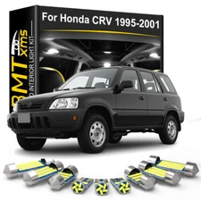 8x Interior LED Lights Lamps Package Kit White for 1995-2001 Honda CR-V CRV I/RD