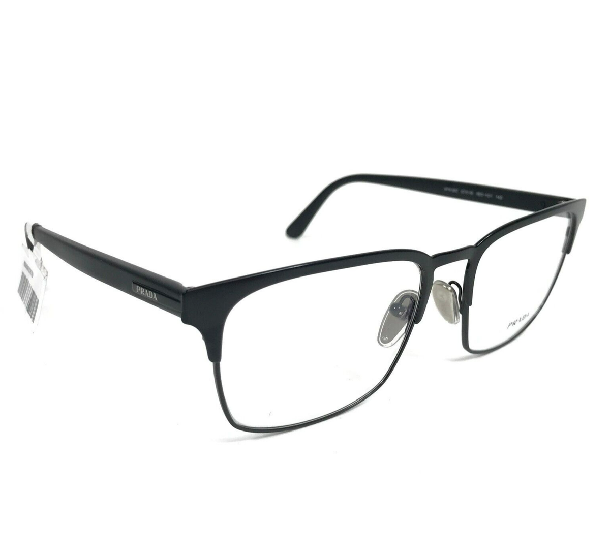 Prada Eyeglasses Frames VPR58Z 1BO-1O1 Matte Black Square Prada Eyeglasses Frames VPR58Z 1BO-1O1 Matte Black Square