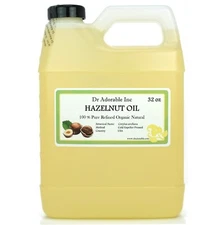 32 OZ/1 QUART ORGANIC HAZELNUT CARRIER OIL COLD PRESSED PURE 