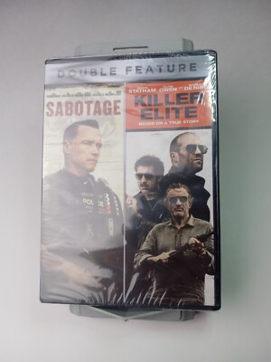 Sabotage/ Killer Elite Double Feature DvD Action Movies Rated R. Brand New 