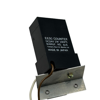 TAMURA ELECTRIC E630 COUNTER DC24V 2W 10CPS BLACK ''FREE SHIPPING''  