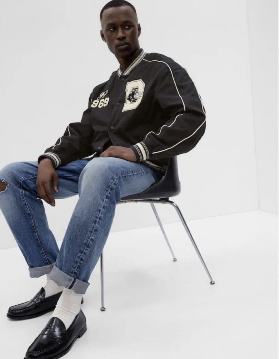 Gap x The Brooklyn Circus Varsity Jacket Adult XL Black BKC Gap x The Brooklyn Circus Varsity Jacket Adult XL Black BKC