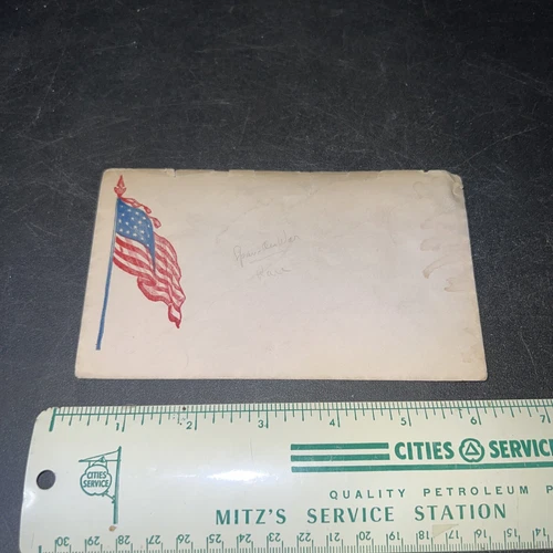 Vintage 1860s US Civil War Envelope Visible 20 Star Flag Envelope