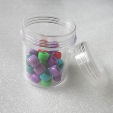5 - 50 Plastic Storage/Jar/Containers/tubs/Pot/Seeds/Sample Screw Top Lid H.50mm