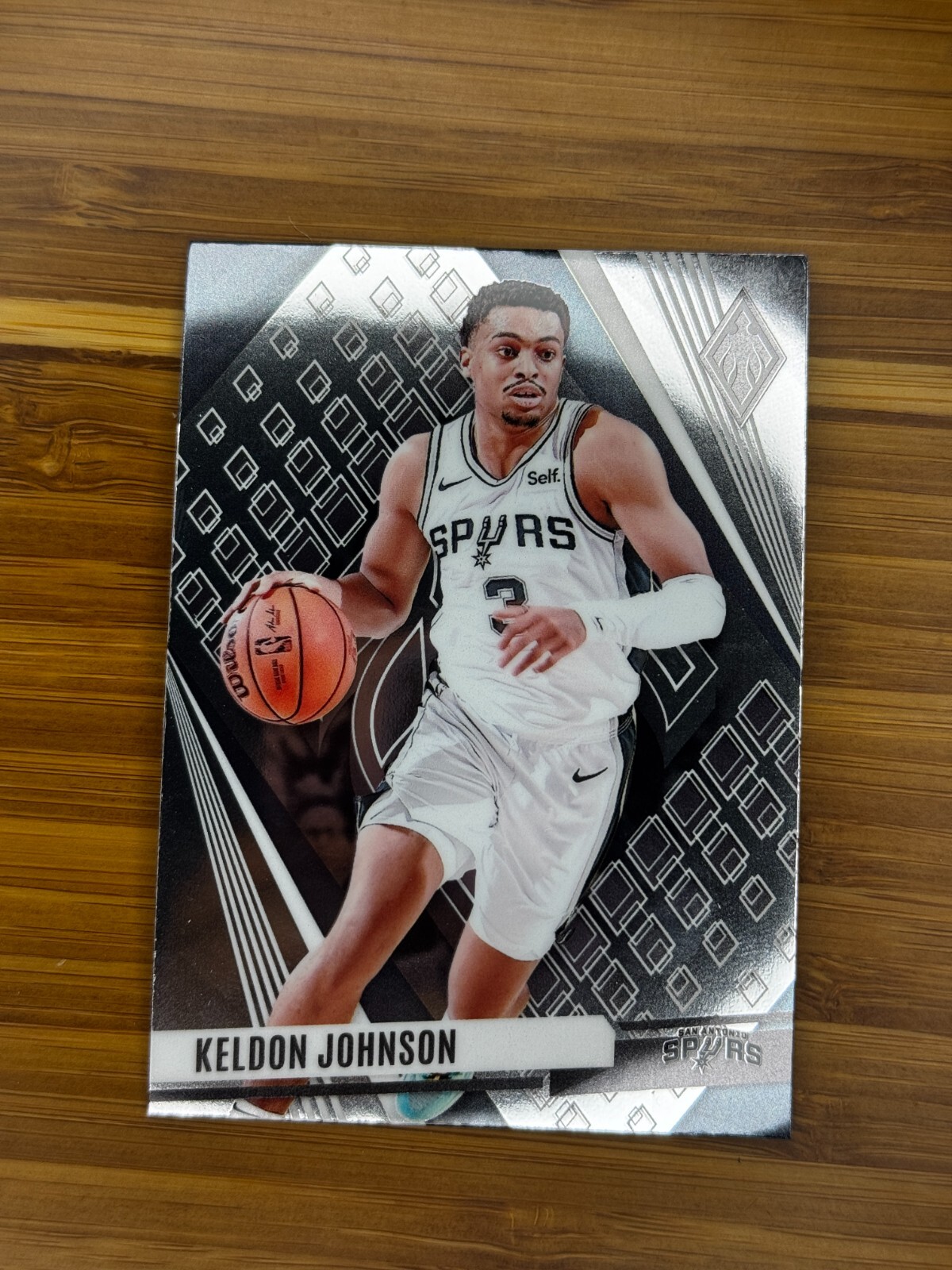 Keldon Johnson 2023-24 Panini Phoenix Silver Parallel #194 San Antonio Spurs