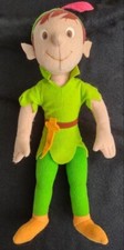Peter Pan plush toy rag doll Applause Disney character 1980s-90s used 12 1/4"