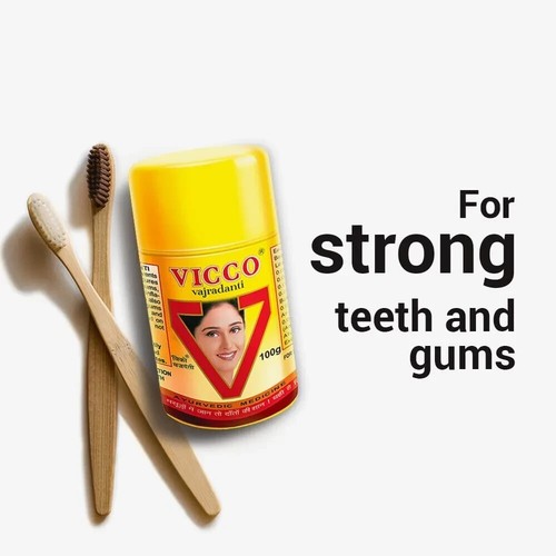 Vicco Vajardanti Ayurveda Zahnpulver | 50 Gramm | 100 Gramm | 200 Gramm - Bild 4 von 7