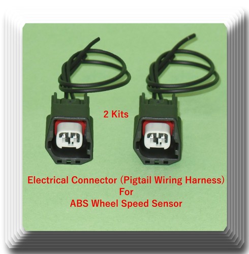2 x ABS Wheel Speed Sensor W/Connector Front L/R Range Rover Evoque Discovery - Picture 3 of 8
