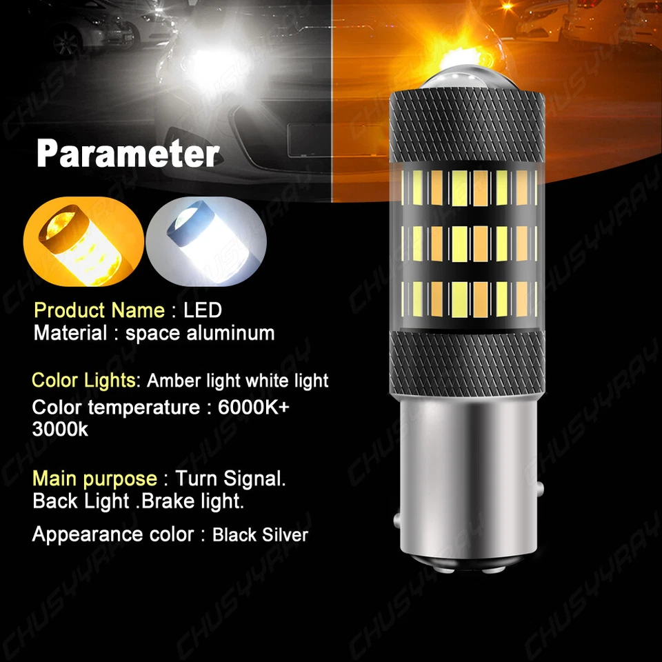 Bombillas LED de señal de giro 1157NA 7528 Switchback para Acura TL RDX TSX RLX CSX Foto 4 de 4