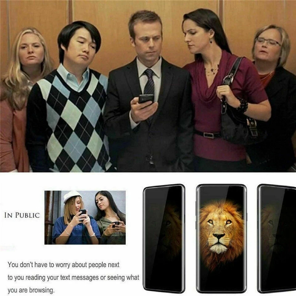 Privacy Screen Protector For Motorola G20 G30 G10 X30 Tempered Glass Cover - Image 2 of 4