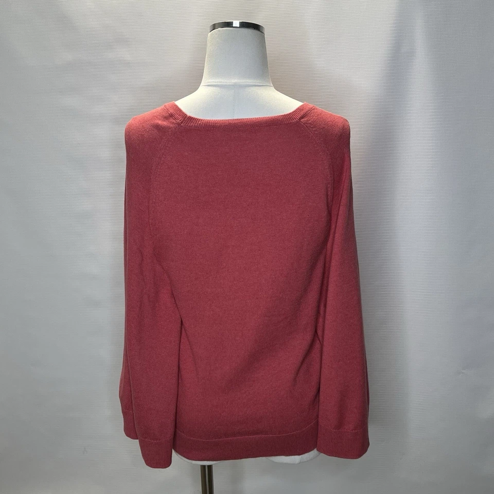 TRINA TURK Fuschia Knit Sweater Cape Poncho Sweater Top Medium Sleeveless - Image 4 of 4