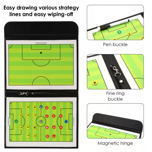 Portable Magnetic Soccer Football Tactical Board Coaches Strategy Guidance Aids - Picture 8 of 8
