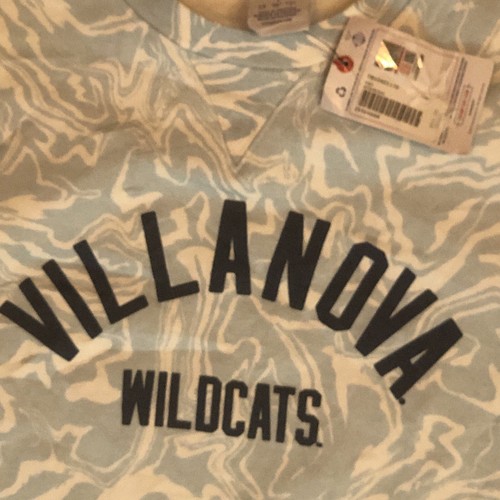 NUEVO CON ETIQUETAS Villanova Wildcats Nova Nation Sudadera Azul Tie Die Cuello Redondo Para Hombres Pequeña - Imagen 5 de 8