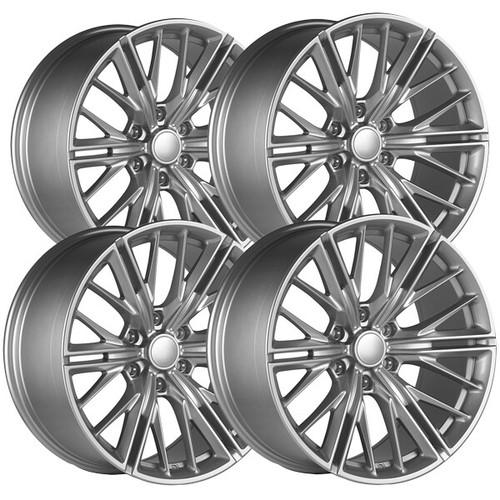 (Set of 4) OE Concepts C23 ZL1 Truck 24x10 6x5.5" +24mm Silver Wheels