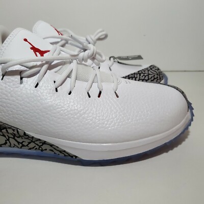 良品 ナイキ ジョーダン ADG ゴルフシューズ 26.5 AR7995-100 Nike Jordan ADG Golf Shoe White/Grey Red AR7995-100 Men's