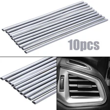 10x Car Accessories Auto Air Conditioner Outlet Vent Decor Strip 20cm Universal