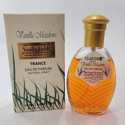 Claude G Vanilla Meadows, Vanilla Fields, Coty, Paris, Vintage Perfume 3.3 Oz 