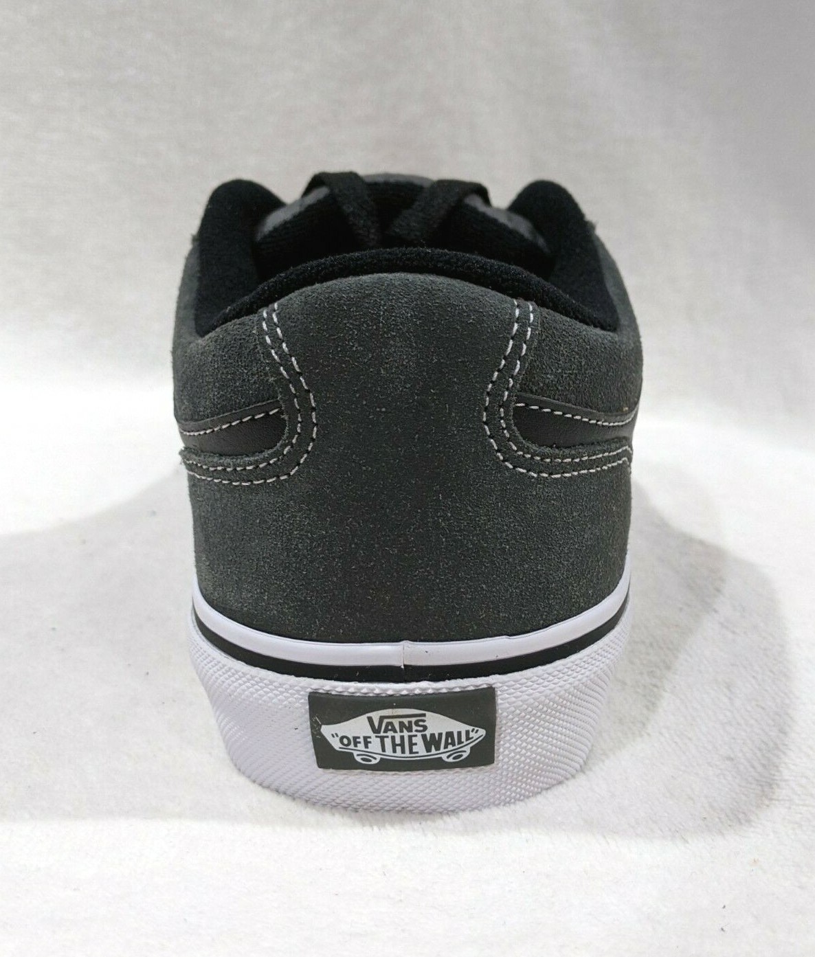 Vans Men's Bearcat Charcoal/White/Black Suede Skate Shoes Assorted