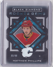 2021-22 UD BLACK DIAMOND ROOKIE GEMS SPECTRUM /99 MATTHEW PHILLIPS #RG-MP FLAMES