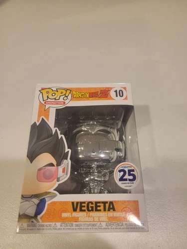 Funko Pop! Vinyl: Dragon Ball - Vegeta (Silver Chrome) - Funimation (Exclusive)