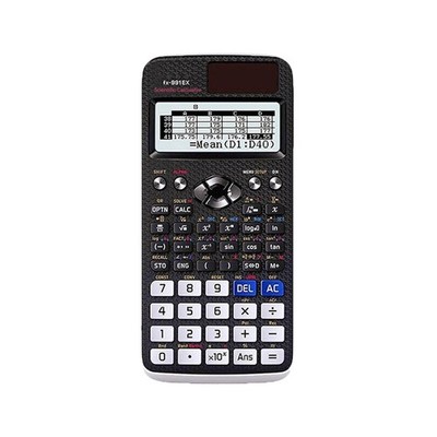 Taschenrechner FX-991 E X Mathematik Wissenschaftlicher Rechner - Schwarz Neu