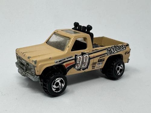 Hot Wheels Vintage 1977 Tan Beige Chevy Alba 4x4 Pickup Truck