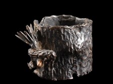 Y5406 : XF Japanese Copper pine tree-shaped LID REST/Stand