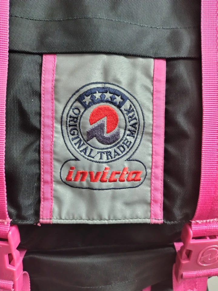 Zaino Invicta Nuovo Fluo Jolly Pro 4 Reflex Vintage Anni 90 NOS Multicolor - Immagine 3 di 4