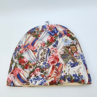 Vintage Handmade Teapot Cover Warmer Cozy 10.5'' English Tea Party Teacup Floral