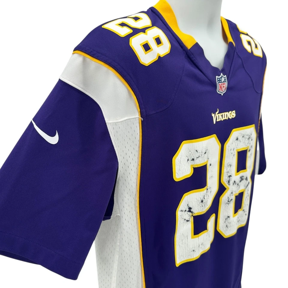 Camiseta deportiva grande para hombre Minnesota Viking Nike Adrian Peterson en el campo de fútbol púrpura Foto 3 de 4