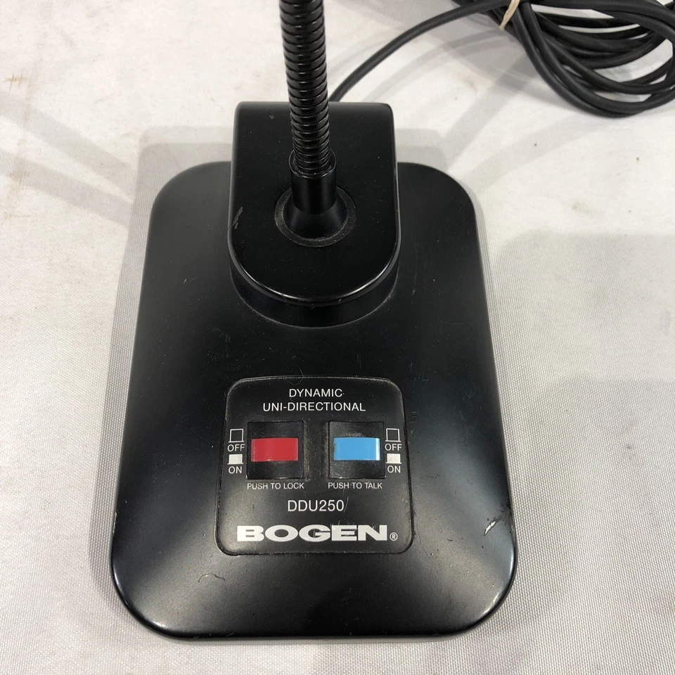 Bogen DDU250 Microphone Desktop 16" Dynamic Gooseneck Paging Podium Mic EUC! - Image 2 of 4