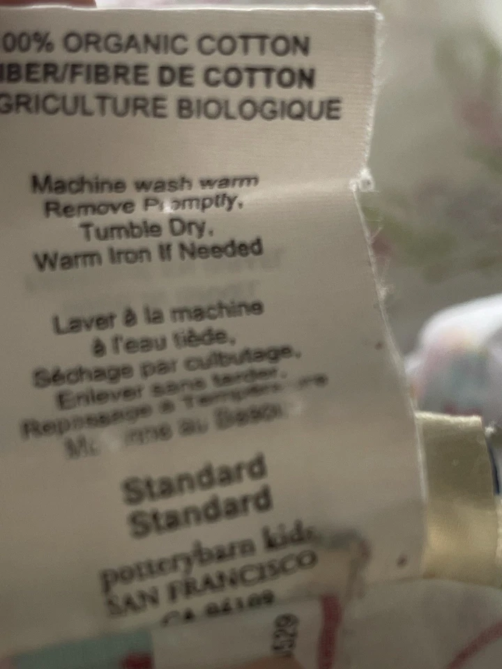 Pottery Barn Kids наволочка-бабочка и розовое шенильное плед детский набор - Изображение 2 из 4