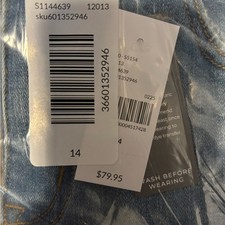 NWT Lane Bryant Double-Button, Light Wash, Pe...