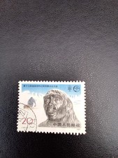 Timbre CHINE oblitéré -1991 - Préhistoire