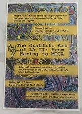 LA II LA2 Angel Ortiz FIRMATO 2011 Artista Street Art Graffiti Poster 13” x 19”